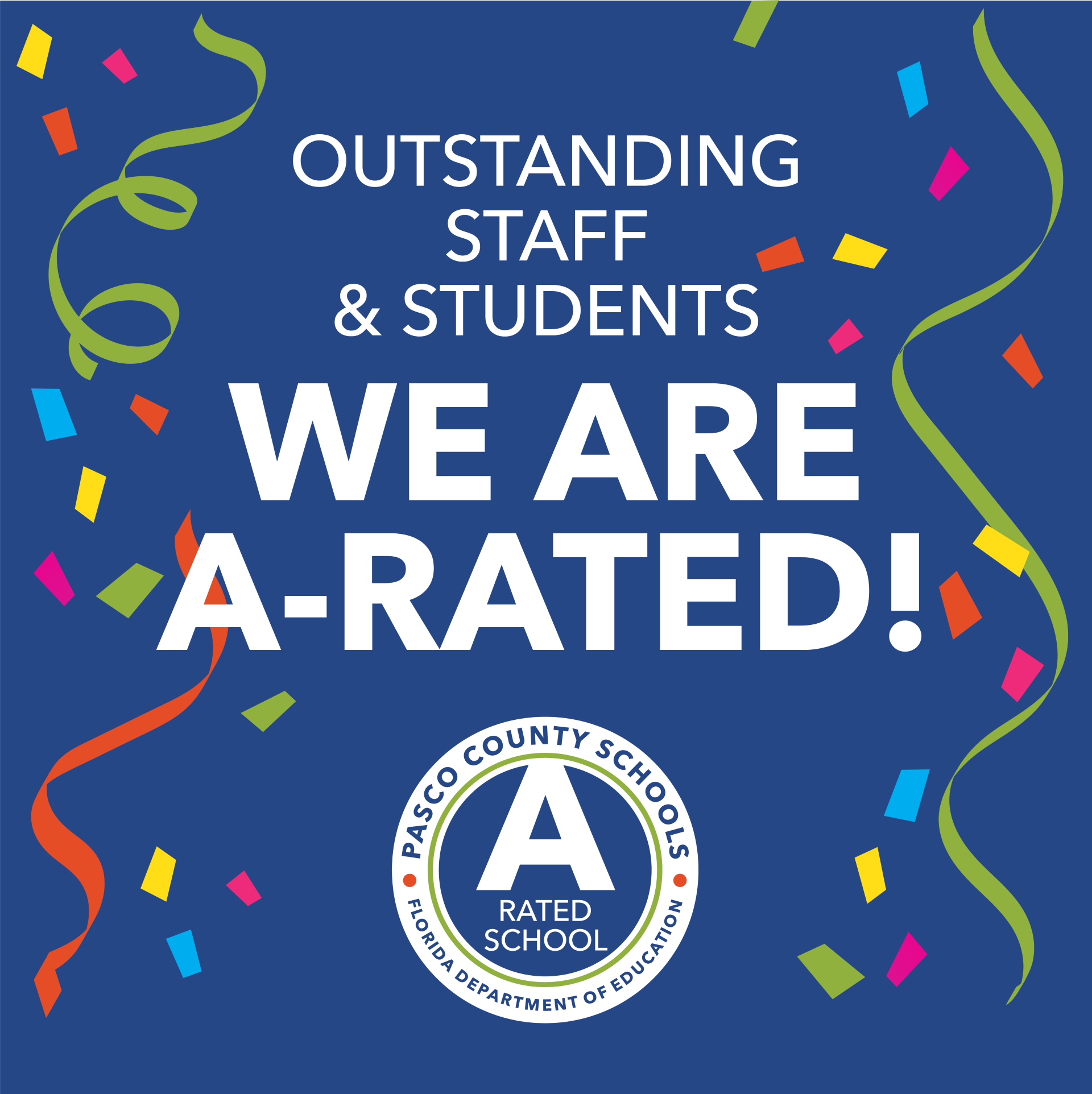 Gulf Middle School Earns A Rating! - 